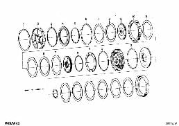 ZF 3HP20 DRIVE CLUTCH A/B diagram for BMW 2500-3.3Li 2800