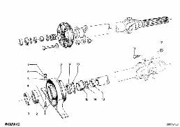 Palier intermediaire arbre transmission