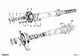 DRIVE SHAFT ATTACH.PARTS CENTER BEARING
