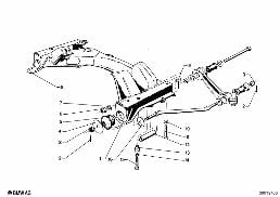 FRONT AXLE SUPPORT diagram for BMW 2500-3.3Li 3.0S