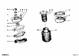 GUIDE SUPPORT/SPRING PAD/ATTACHING PARTS