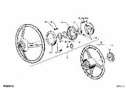 方向盤 diagram for BMW 2.5CS-3.0CSL 3.0CSL