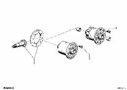 DIFFERENTIAL-CROWN WHEEL SET