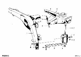 REAR AXLE SUPPORT/WHEEL SUSPENSION