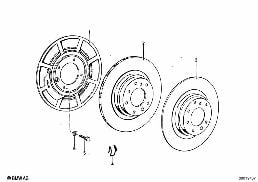 REAR WHEEL BRAKE / BRAKE DISC
