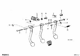 PEDALS-SUPPORTING BRACKET