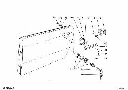 FRONT DOOR CONTROL/DOOR LOCK