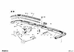 BUMPER REAR diagram for BMW 2.5CS-3.0CSL 2.5CS
