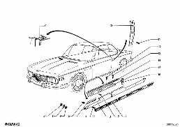 MOLDINGS diagram for BMW 2.5CS-3.0CSL 2.5CS