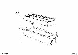 ASHTRAY diagram for BMW 2.5CS-3.0CSL 2.5CS