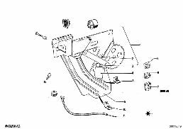 WINDOW GUIDE, REAR diagram for BMW 2.5CS-3.0CSL 2.5CS
