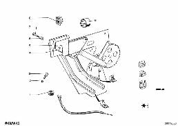 WINDOW GUIDE, REAR diagram for BMW 2.5CS-3.0CSL 2.5CS