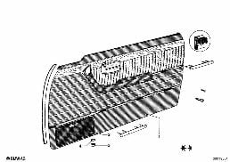 DOOR TRIM PANEL diagram for BMW 2.5CS-3.0CSL 2.5CS