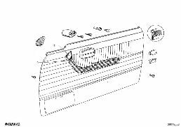 ARMREST-SINGLE PARTS diagram for BMW 2.5CS-3.0CSL 2.5CS