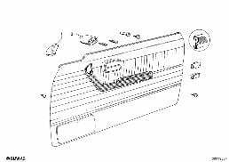 ARMREST-SINGLE PARTS diagram for BMW 2.5CS-3.0CSL 2.5CS