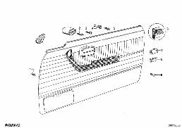 ARMREST-SINGLE PARTS diagram for BMW 2.5CS-3.0CSL 2.5CS