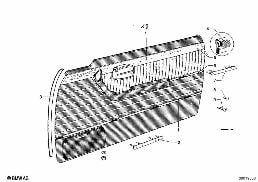 DOOR TRIM PANEL diagram for BMW 2.5CS-3.0CSL 2.5CS