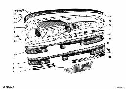 DASHBOARD SUPPORT diagram for BMW 2.5CS-3.0CSL 2.5CS