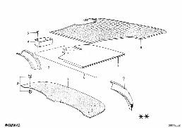 INTERIOR TRIMS AND PANELS diagram for BMW 2.5CS-3.0CSL 2.5CS
