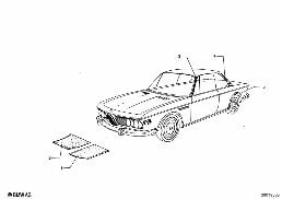 INTERIOR TRIMS AND PANELS diagram for BMW 2.5CS-3.0CSL 2.5CS