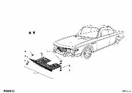 UNDERRIDE PORTECTION, FRONT diagram for BMW 2.5CS-3.0CSL 2.5CS