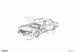SOUND INSULATION diagram for BMW 2.5CS-3.0CSL 2.5CS