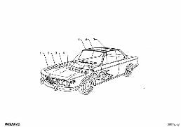 SOUND INSULATION diagram for BMW 2.5CS-3.0CSL 2.5CS
