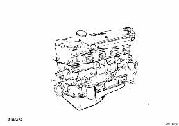SHORT ENGINE diagram for BMW 1500-2000CS 1800ti