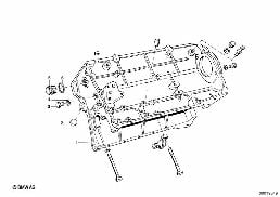 ENGINE HOUSING diagram for BMW 1500-2000CS 1800ti
