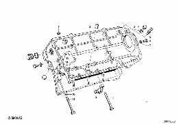 엔진 하우징 diagram for BMW 1502-2002tii 2000tii