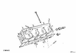 TIMING GEAR - INTAKE VALVE/EXHAUST VALVE diagram for BMW 1500-2000CS 1800ti