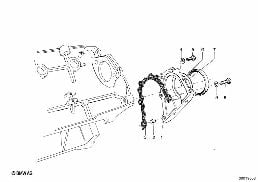 ENGINE HOUSING MOUNTING PARTS diagram for BMW 1500-2000CS 1800ti