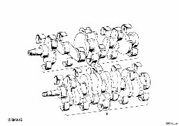 CRANKSHAFT diagram for BMW 1500-2000CS 1800ti