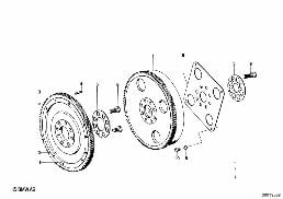 CRANKSHAFT/FLYWHEEL diagram for BMW 1500-2000CS 1800ti