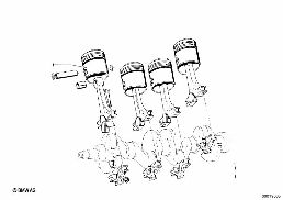 Piston diagram for BMW 1502-2002tii 1802