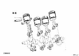 Pistón diagram for BMW 1502-2002tii 2002