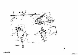 OIL FILTER diagram for BMW 1500-2000CS 1800ti