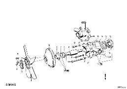 WATER PUMP diagram for BMW 1500-2000CS 1800ti