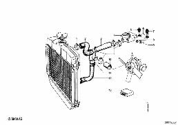 COOLING SYSTEM - WATER HOSES diagram for BMW 1502-2002tii 2002