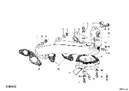 ท่อร่วมไอดี diagram for BMW 1502-2002tii 1502