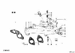ท่อร่วมไอดี diagram for BMW 1502-2002tii 1502