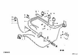 ตัวควบคุมการปล่อยมลพิษ-ปั๊มลม diagram for BMW 1502-2002tii 1502