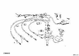 SPARK PLUG/IGNITION WIRE/IGNITION COIL diagram for BMW 1500-2000CS 2000tii