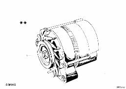ALTERNATOR diagram for BMW 1500-2000CS 2000tii