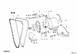 ALTERNATOR, INDIVIDUAL PARTS diagram for BMW 1500-2000CS 2000tii