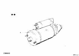 STARTER diagram for BMW 1500-2000CS 2000tii