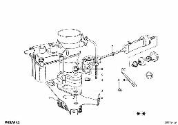 CARBURETOR MOUNTING PARTS diagram for BMW 1502-2002tii 1602