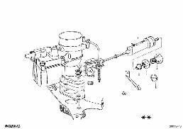 CARBURETOR MOUNTING PARTS diagram for BMW 1502-2002tii 1602