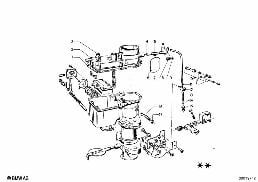 CARBURETOR MOUNTING PARTS diagram for BMW 1502-2002tii 1602