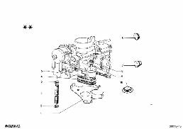 Piezas adicionales de carburador diagram for BMW 1502-2002tii 2002